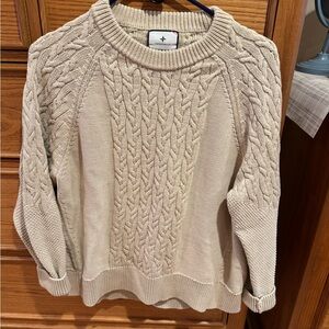 Tuckernuck Cream Cable Knit Sweater